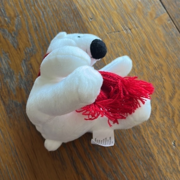 Coca-Cola bear white with red scarf approximately 3 1/2” tall - Picture 8 of 10